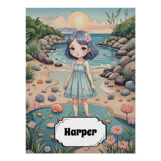 Pôster A felicidade de Beachcomber é personalizada
