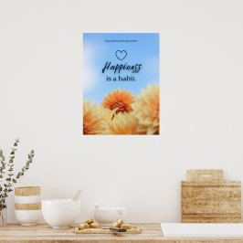 POSTER A FELICIDADE É UM HÁBITO