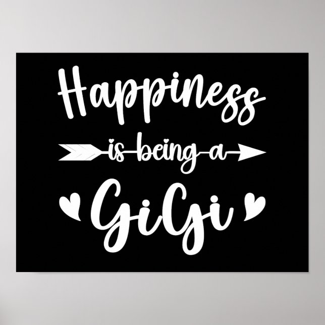 Poster A Felicidade É Uma Dia de as mães Gigi Engraçada. (Frente)