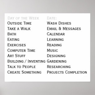 Pôster A ferramenta viva adaptável encarrega diariamente