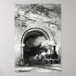 Pôster A ferrovia ocidental Excelente, 1846