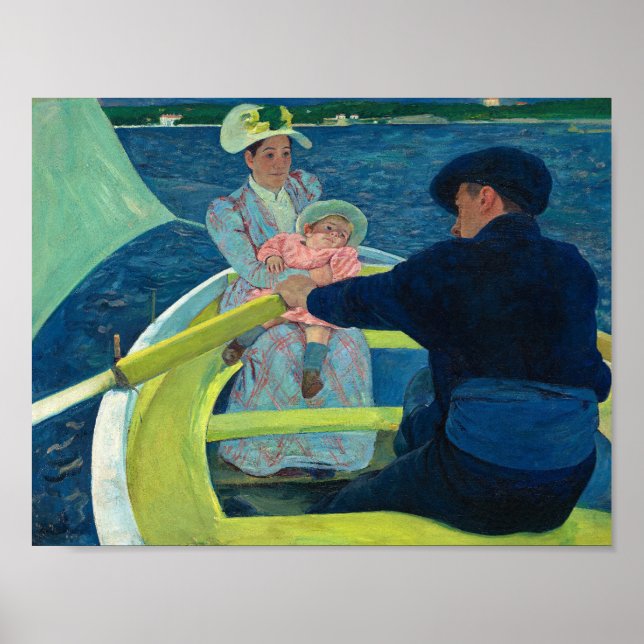 Poster A Festa Barco de Mary Cassatt (Frente)
