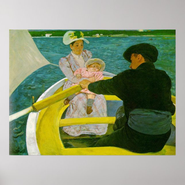 Pôster A Festa Barco, Mary Cassatt (Frente)