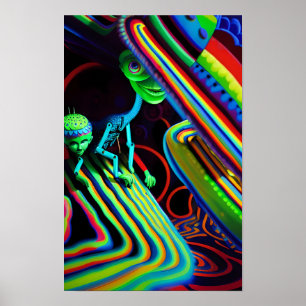 Poster A Festa de aniversário secreta Ken Gage Surrealism