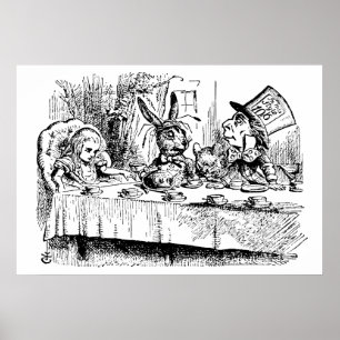 Pôster A festa do chá do Mad Hatter