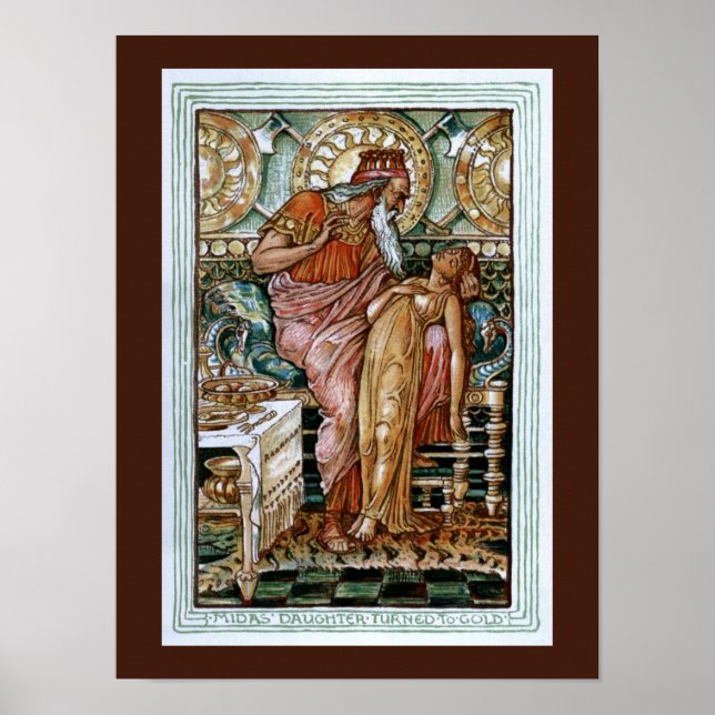 Pôster A Filha de Midas se tornou Dourada (Frente)