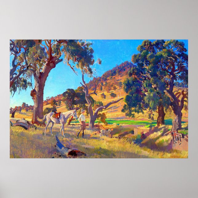 Poster A Filha do Squatter George W Lambert 1923 (Frente)