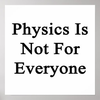 Poster A Física Não É Para Todos
