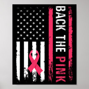 Poster A Fita Rosa, Bandeira Americana, Cancer da Mama Aw
