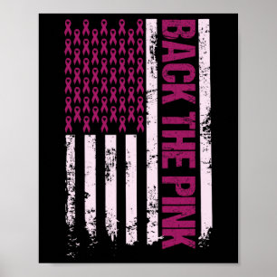 Poster A Fita Rosa, Bandeira Americana, Cancer da Mama Aw