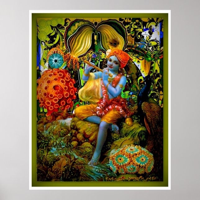 Poster A flauta de Krishna (Frente)