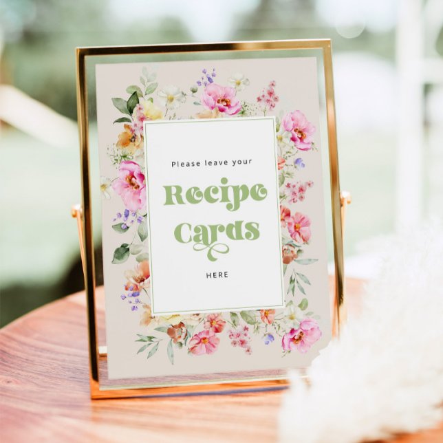 Poster A flor selvagem deixa o seu cartão de receita (Criador carregado)