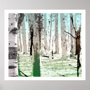 Poster A Floresta Birch