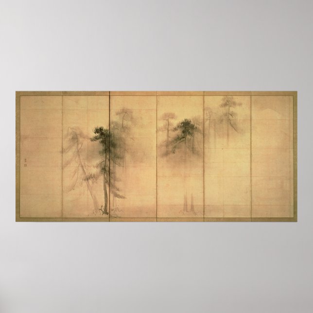 Poster A floresta de pinheiros (Frente)