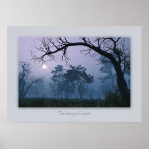 Poster A floresta feericamente da cauda