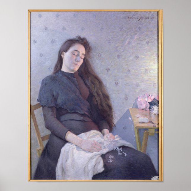 Pôster A Florista Adormecida, 1892 (Frente)