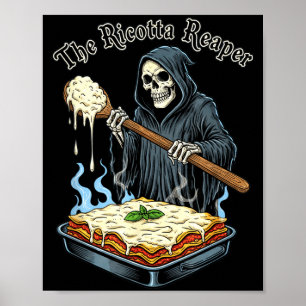 Poster A Foice de Ricota Divertida Lasanha de Halloween I