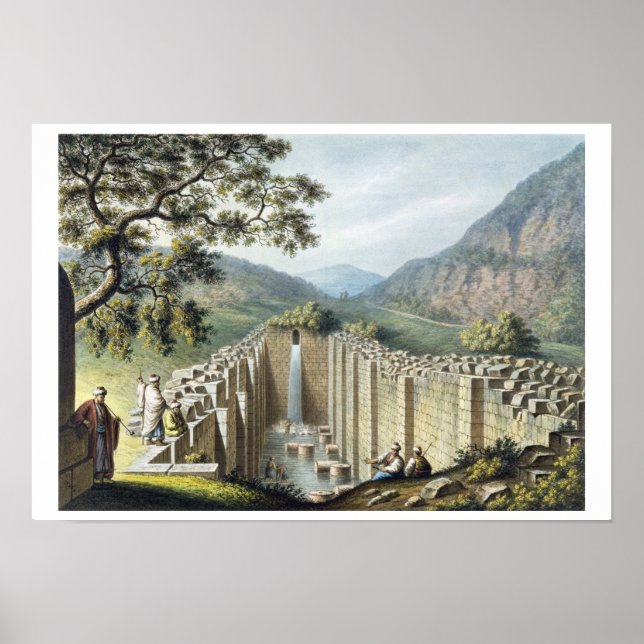 Pôster A fonte de Siloah, Jerusalém, pub. por William (Frente)