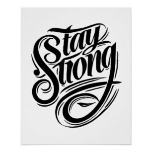 Pôster A força começa dentro da Poster de permanência for