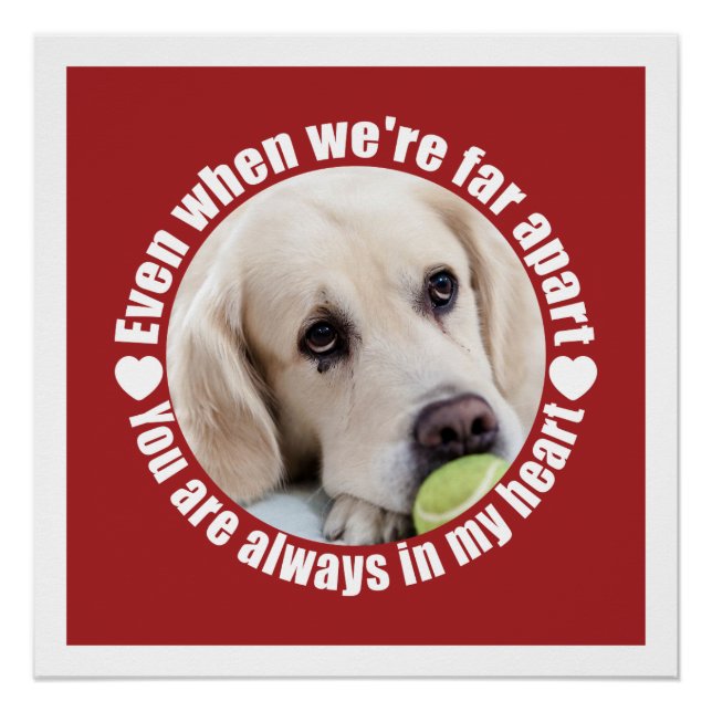 Pôster A FOTO, poster personalizado com amor distante (Frente)