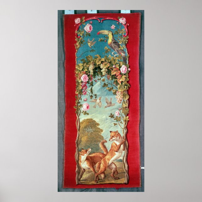 Poster A Fox e as Uvas da Aesop (Frente)