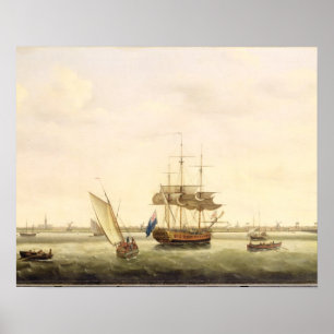 Poster A Frigate 'Surpresa' em Anchor do Yarmout Excelent