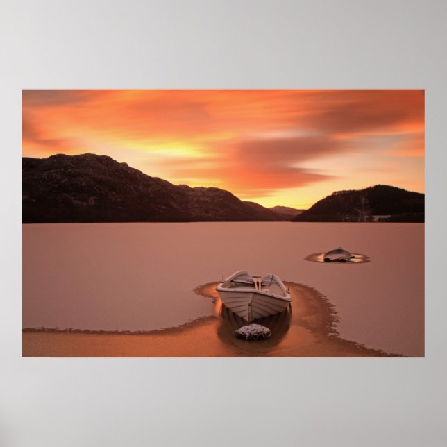 Pôster A Frozen Loch | Ruthven, Uk (Frente)