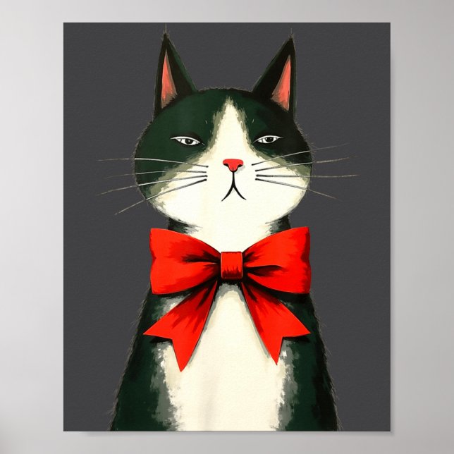Poster A Frumpy Holiday Cat Fun Design  (Frente)