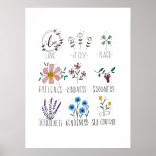 Poster A Fruta da Arte Espiritual Cristã