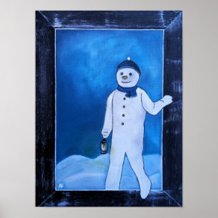 Poster A Fuga do Boneco de Neve Pintura de Alfred Fox