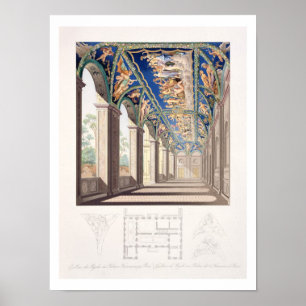 Poster A galeria da psique na casa de campo Farnesina,