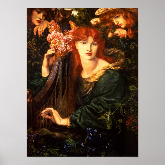 Poster A Garaternária de Dante Gabriel Rossetti (Frente)
