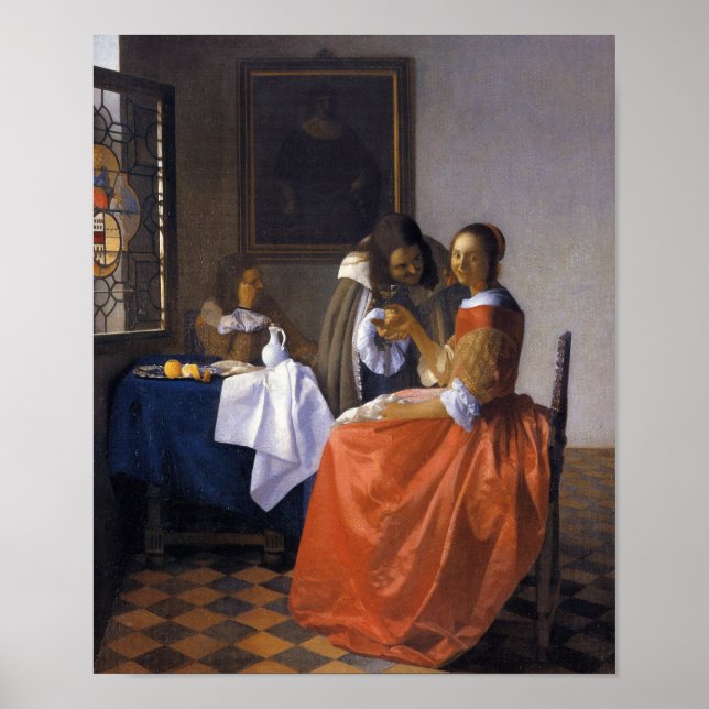 Pôster A Garota com o Wineglass (Frente)