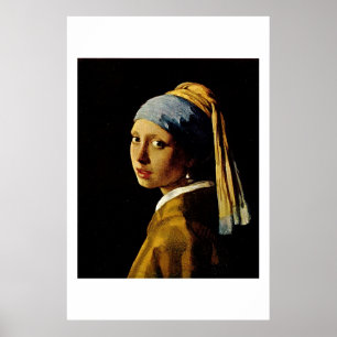 Poster A garota com um turbante com o barulho das pérola