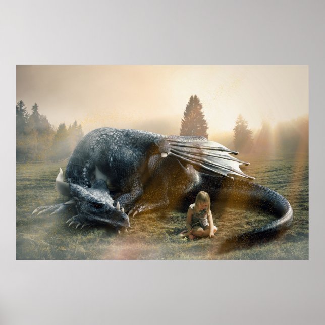 Poster A garotinha e o Dragão (Frente)