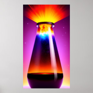 Poster A Garrafa Mágica   Lava   Gradiente   AI