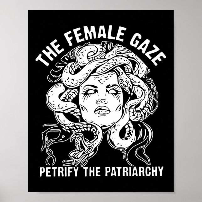 Poster A Gaze Feminina Petrify A Patriarquia (Frente)