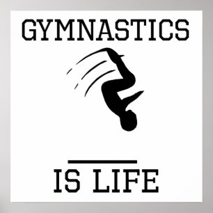 Poster A ginástica é vida