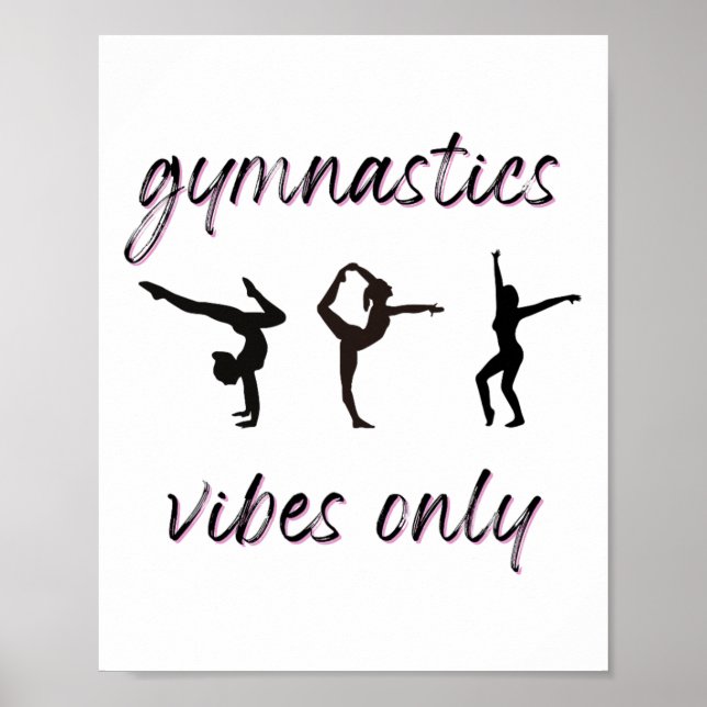 Poster A ginástica só vende atleta dançante (Frente)