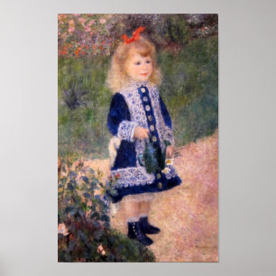 Pôster A Girl With A Watering Can by Pierre Renoir