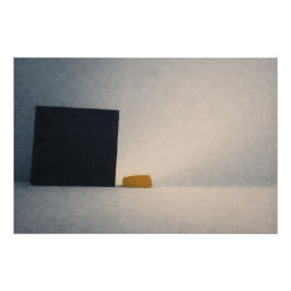 Pôster A Grain of Sand Against the Mirror Abstract Art