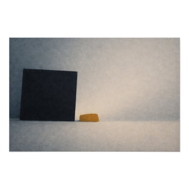 Pôster A Grain of Sand Against the Mirror Abstract Art (Frente)