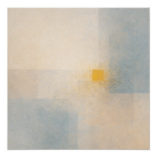 Pôster A Grain of Sand Returned Soft Gold Abstract