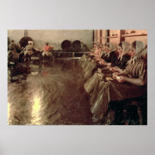 Pôster A grande cervejaria, 1890