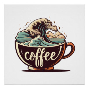 Pôster A Grande Onda De Café