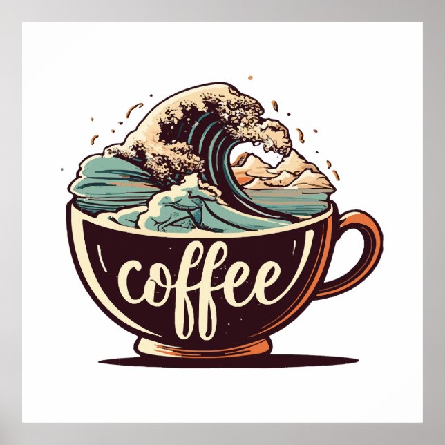 Poster A Grande Onda De Café (Frente)