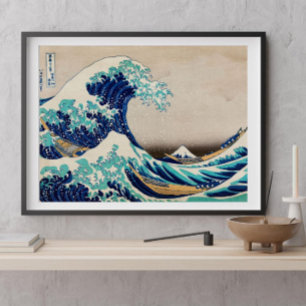 Poster A Grande Onda de Kanagawa por Katsushika Hokusai