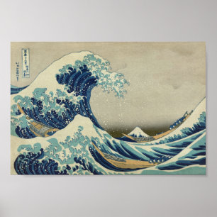 Poster A grande onda fora de Kanagawa - Hokusai