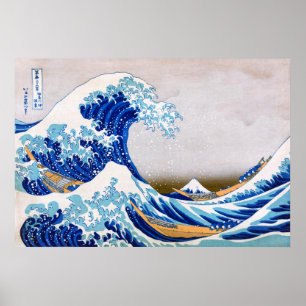 Poster A grande onda fora de Kanagawa, Hokusai