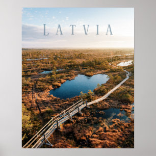 Poster A Grande Passarela do Pântano de Kemeri, Letônia